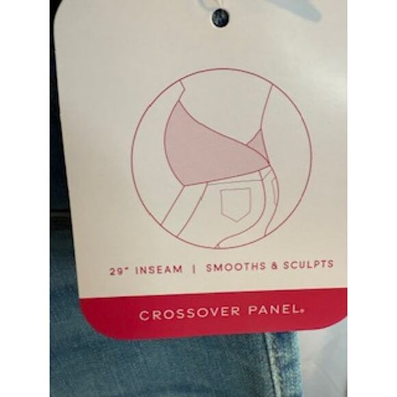 Isabel Maternity Size 12/31R 29" Crossover Panel Maternity Jeans NWT - Picture 8 of 10